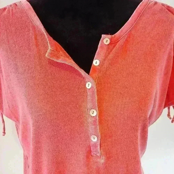 CHASER Oversized Cinched Shoulder Dolman Henley M - Picture 3 of 8